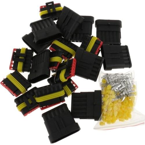 10 Kits 6 Pin Way Waterproof Electrical Wire Connector Plug For Car SUV