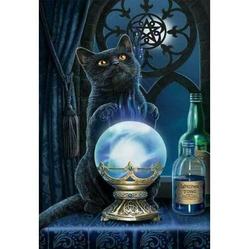 5D DIY Poured Glue Diamond Painting Kit Scalloped Edge Cute Fox With LED Light Wall Decoration Soft Canvas Unique Handcraft Gift