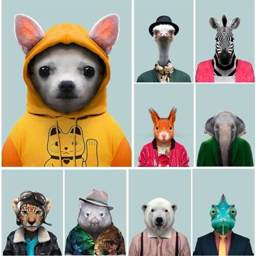 New Animals Full Square Diamond Painting 5D DIY Elephant Room Living Room Kitchen Childrens Handicrafts Gift