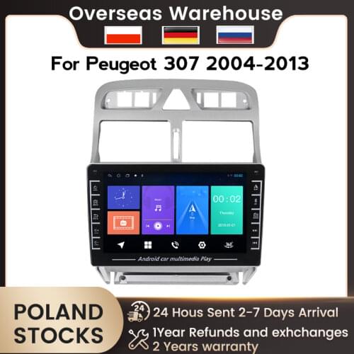 Android 8inch 1280*720 IPS for Peugeot 307 307CC 307SW 2002-2013 GPS Car dvd player support SWC carplay BT DVR CAMERA wifi