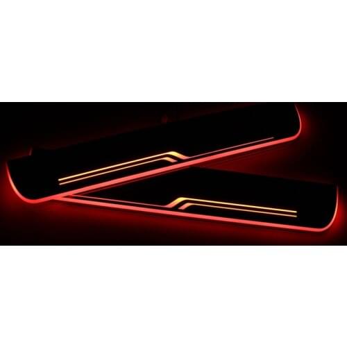 Car LED Door Sill Pedal Lights For Kia Ceed 2015 2016 2017 2018 Moving Scuff Plate Welcome Pathway Light