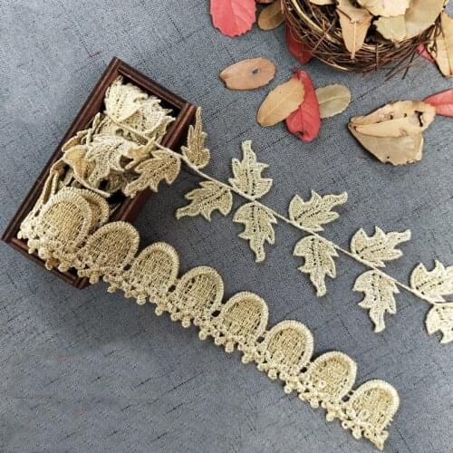 Free shipping 5Yards/lot Victorian Antique Metallic Gold Embroidery Lace Trim for Bridal,Wedding Gown, Cost