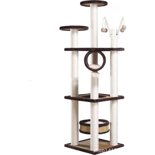Larger dog cat climbing sisal frame pet jumping scratching tree cat dog scratching toys pet interesting toys