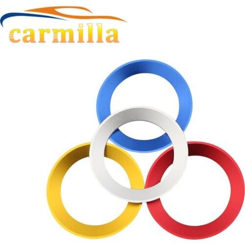Carmilla Stainless Steel Steering Wheel Protection Circle Decoration Stickers for For VW POLO Golf 6 7 Tiguan Jetta Passat B7 CC