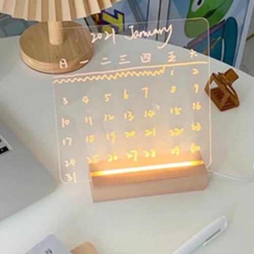 Creative Transparent Acrylic Note Board Message Memo Board for Sticky Notes Name Card Phone Holder Desktop Decoration