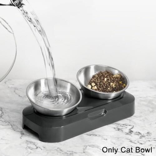 Pet Bowl Stainless Steel Dog Feeders Dogs Food Water Bowls with Stand Metal Easy to Clean Double Single Pet Feeding Feeder Bowl