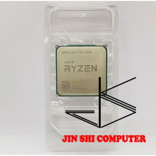 NEW AMD Ryzen 3 Pro 2200g R3 2200G CPU Cores 4 Threads 4 Base Clock 3.5GHz Package AM4 Memory Channels 2