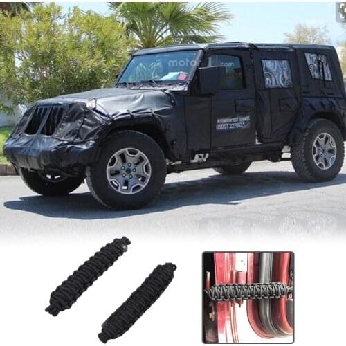 Car Door Accessories Car Door Restriction Limit Protect For Jeep Wrangler JK JL Car Door Limiting Strap Hinge Rope