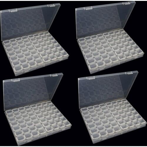 56 Grids Storage Boxes Stone Storage Accessory Display Box Diamond Painting Cross Stitch Resin Rhinestone Beads Container