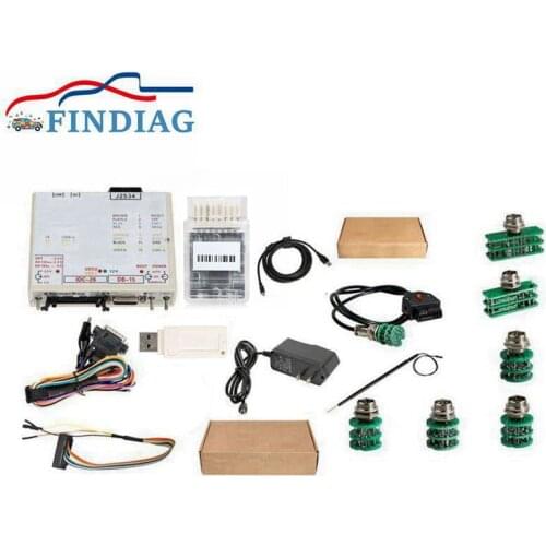 FLASH V1.95 ECU Programmer 3in1 For VAG for Audi Green Ecu Gearbox Adapter for FLASH Works with BDM Probe 22pcs Supports 3in1