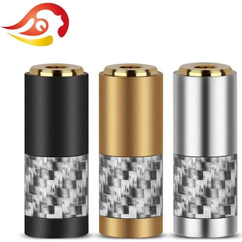 QYFANG 3.5mm Gold Plated Earphone Female Audio Jack 3 Contact Metal Adapter Carbon Fiber Shell Wire Connector For HiFi Headphone