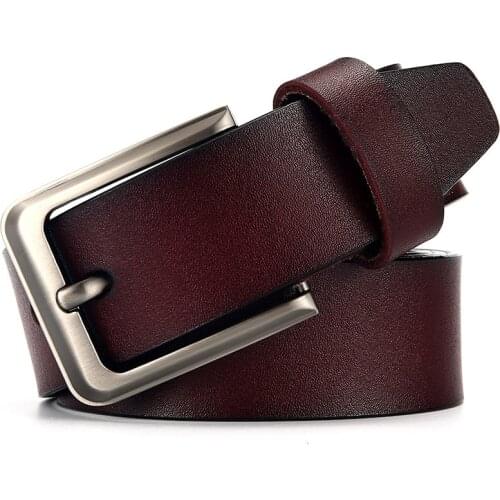 Peikong Belt Male Leather Belt Men Strap Male Genuine Leather Luxury Pin Buckle Belts For Men Belt Cummerbunds Ceinture Homme