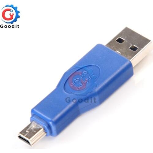 Standard USB 3.0 A Male to Mini Male 10Pin M/M Data Cable Adapter Connector Blue