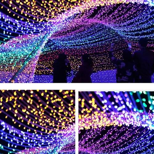 220V LED Fairy Light 10M 20M 30M 50M 100M Waterproof Wedding Party Tree Holiday EU Lamp Christmas Outdoor String Lights Garland