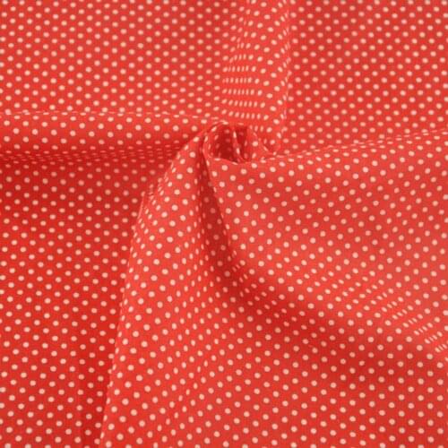 Telas Tecido Tilda Fabrics Red White Dot Style Fat Quarter Tissue Crafts Dolls DIY Textile Cloth Sewing Cotton Fabric