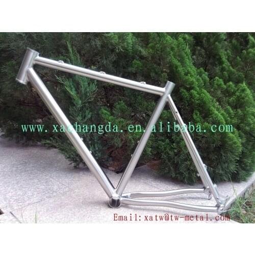 Titanium mtb bike frame with thru through dropout Ti monutain bicycle frame with BB30 shell
