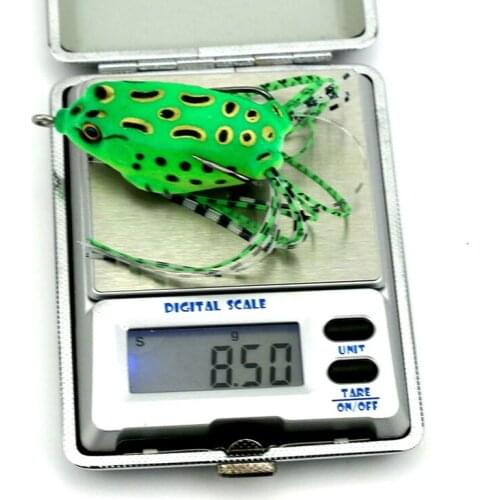 TOPIND Hot Selling 200pcs Frog Fishing Lure 5.5CM 12.5G Topwater Wobblers Soft Artificial Bait for Snakehead Lures Fishing