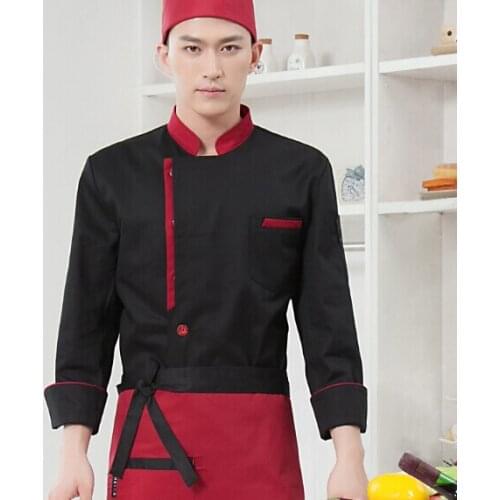 Chef Uniform Long Sleeve New Mens and Womens Autumn/winter In Kitchen Restaurant Hotel Hotel Pastry Chef Smock Coat Uniform