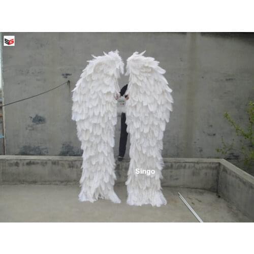 High quality Luxurious Large size White Ostrich Feather Angel Wings Sexy Photography Props Hot red Fairy Wings