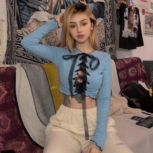 Women Blouse Cotton 2021 New Spring Autumn Sweet Sexy Lace Full Short O-Neck Solid Women T-shirt Simple Women Tops