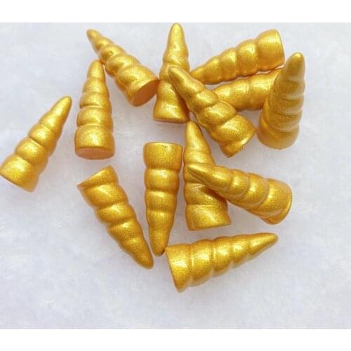 10pcs/lot kawaii resin Mini 3D Unicorn horn flat back cabochons For Hair Bow Centers DIY Scrapbooking Decor E82