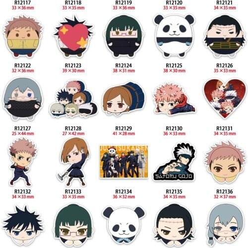 10pcs Japanese Cartoon Keychain Character Resin Acrylic Charms Cabochon Printed Flatback
