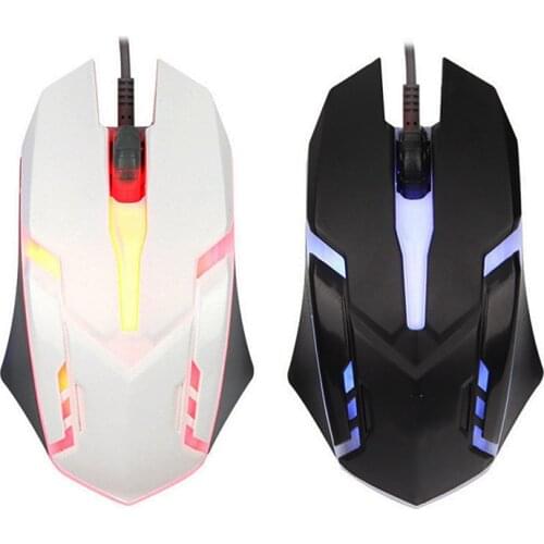 1200 DPI Colorful Backlit Silent Mouse USB Wired Gaming Mouse Office Games Luminous Mouse For PC Laptop Computer Notebook