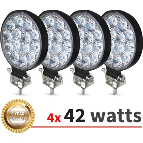 42W 48w Led Work bar barra 27W car light For 4x4 led bar offroad SUV ATV Tractor Boat Trucks Excavator 12V 24V LED work light