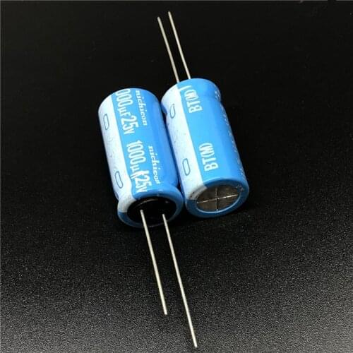 5pcs/20pcs 1000uF 25V NICHICON BT Series 12.5x25mm Highly dependable reliability 25V1000uF Aluminum Electrolytic capacitor