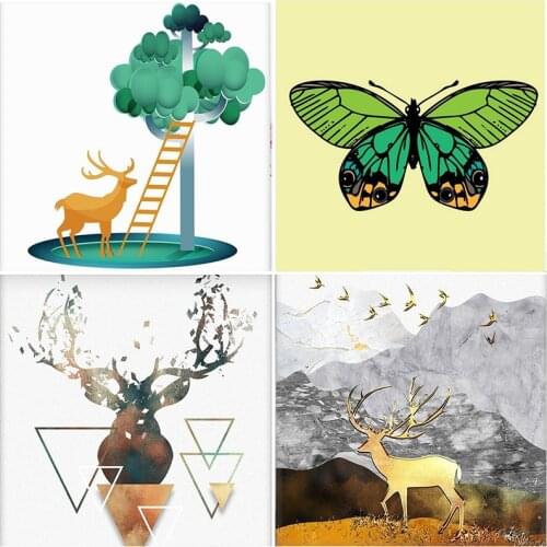5D DIY Diamond Painting Giraffe Pattern Full Square Round Drill Cross Stitch Kits Embroidery Rhinestones Mosaic Animals Decor