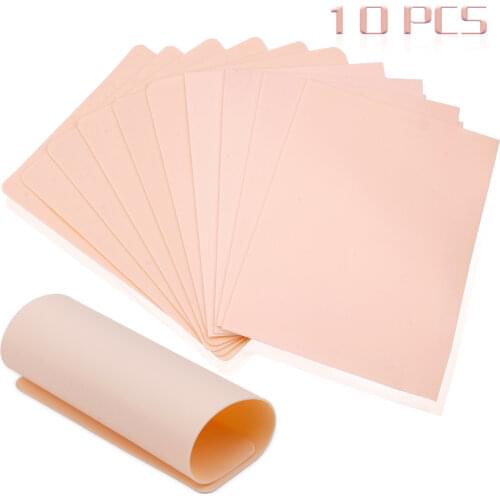 3/5/10Pcs Permanent Makeup Tattoo Practice Skin Sheet Eyebrows Fake Needle Machine Microblading Supplies Transfer Paper Tools
