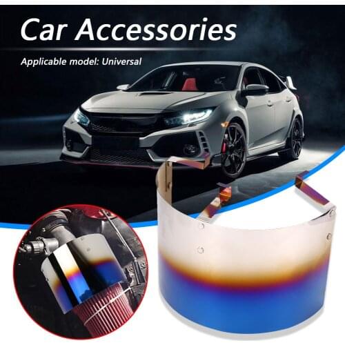 Car Cold Air Intake Filter Cover Stainless Steel Heat Shield for Cone Filters Sport Air Filter Cover Heat Shield