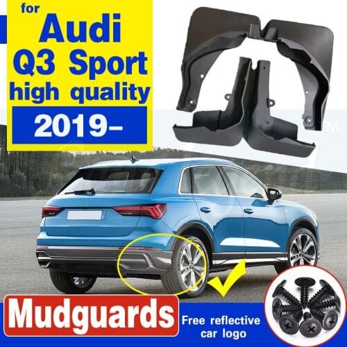 Car Mud Flaps Mudflaps Mudguards For Audi Q3 sport 2019 2020 Splash Guards fender Car Front Rear wheel Soft plastic Accessories