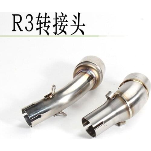 For YAMAHA YZF R25 R30 R3 Motorcycle Motorbike Original Factory Exhaust Mid Connecting Link Pipe Adapter Elbow