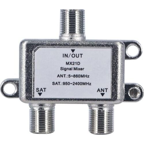 2 Way Cable Satellite Multiswich ANT SAT TV Signal Mixer Digital Satellite Combiners Diplexers VHF UHF