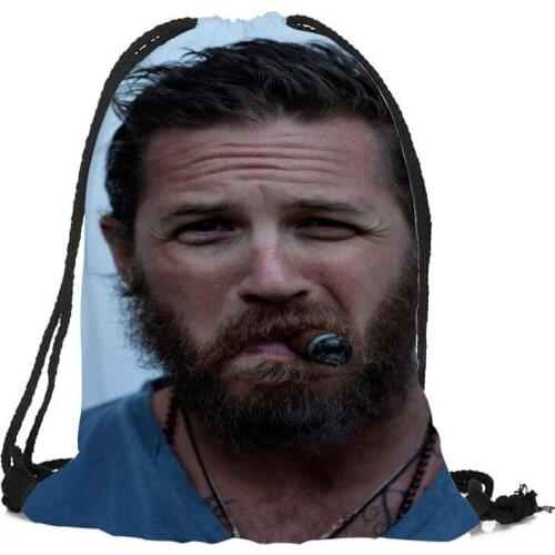 Custom Tom Hardy Backpack Drawstring Bag Travel Beach School Bag Multi-function Backpack Printing