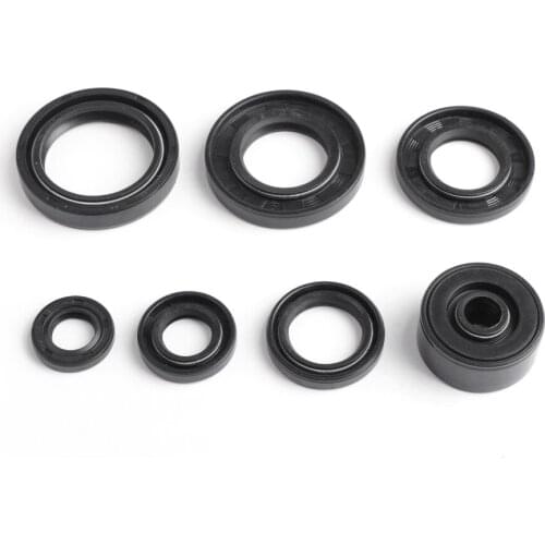 Aryorshop Motorcycle Engine Oil Seal Kits Fits for Yamaha TZR125 TZR125R 1987-1997 Rubber Motorbike Accessories