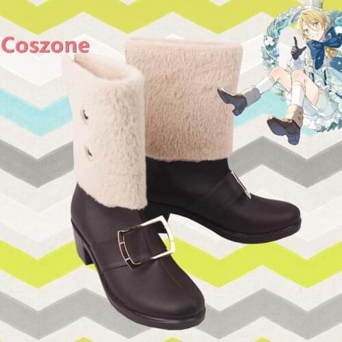 Ensemble Stars 2 Branco Christmas Shiratori Aira Tori Himemiya Cosplay Shoes Boots Halloween Carnival Costume Accessories