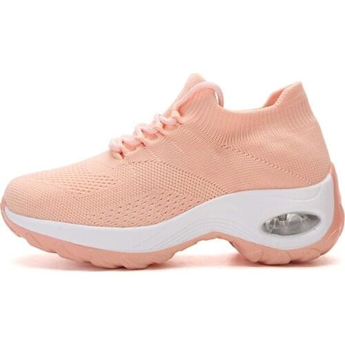 Good Quality Women Sneakers Light Breathe Slip-On Spring Summer Sports Shoes for Female Comfortable Womens Cushioning Flats