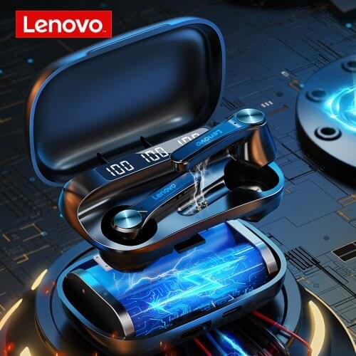 Lenovo QT81 Earphone 1200mAh Wireless BT 5.0 TWS Earbuds AI Control Gaming Stereo bass Mic Noise Reduction Earphones