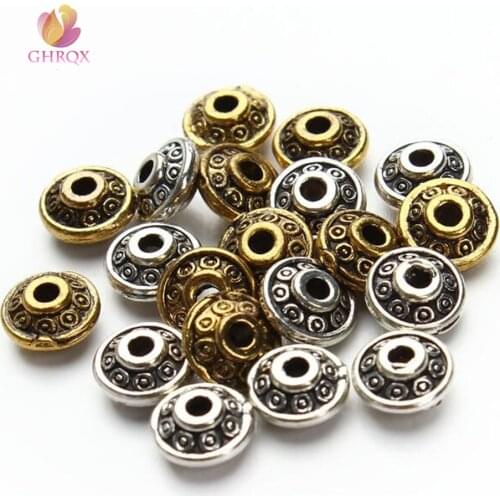 6mm Metal UFO Shape Spacer Loose Beads for Bracelet Necklace Jewelry Making DIY