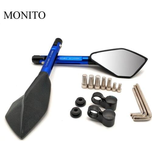 CNC Motorcycle Accessories Rearview Side Mirror Moto Blind Spot Mirror For YAMAHA vmax 1200 1700 v max tenere 700 xtz700 xjr1300