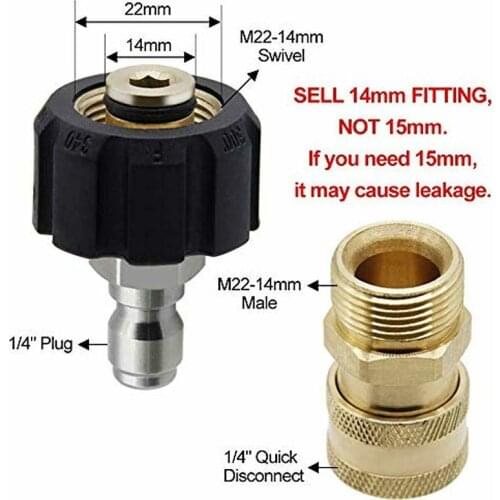 Adapter Coupler Set 5000PSI Kit Attachment Fittings Replacement Outdoor