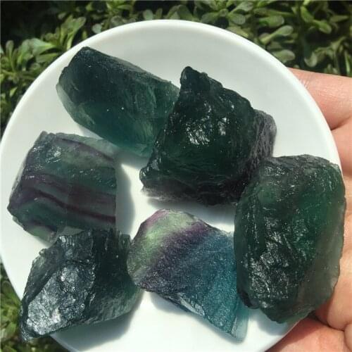 100g Natural Raw Blue Green Fluorite Stone Mineral Energy Stone for Jewelry Treatment Stone Beautiful Mineral Specimen