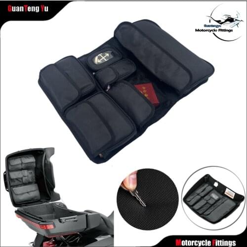 NEW Black Tour Pak Motorcycle Organizer Lid Storage Bag For Harley Touring Street GLIDE FLHX Road King FLHR 2014-2021