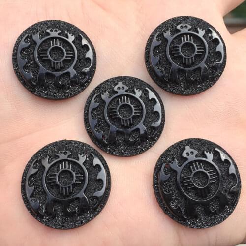 New Tortoise pattern Rhinestones Flat Back Round Rhinestones Sew on 25mm Crystal AB 2holes-S12