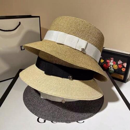 Quality Wide Brim Straw Hat Sun Hat UPF50+ Floppy Bucket Straw Sun Hat Summer Beach Hat For Chapeu Feminino Adjustable Derby Hat