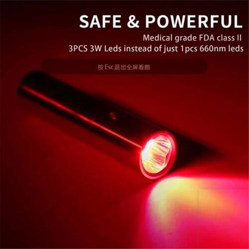 Therapy New Shape Red Torch Light 630nm 850nm 660nm BT09 Handheld Rechargable Led Torch Light