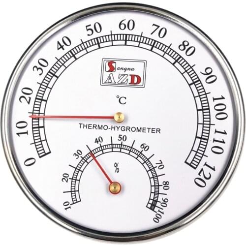 Thermometer Hygrometer Analog Gauge Indicator for Sauna Room Indoor Offices