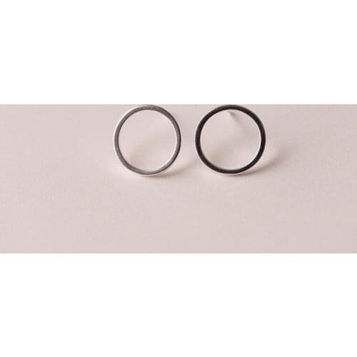 SMJEL 2017 New Fashion Big Geometric Circle Statement Stud Earrings Minimalist Round Earings Girl Gifts SYED017